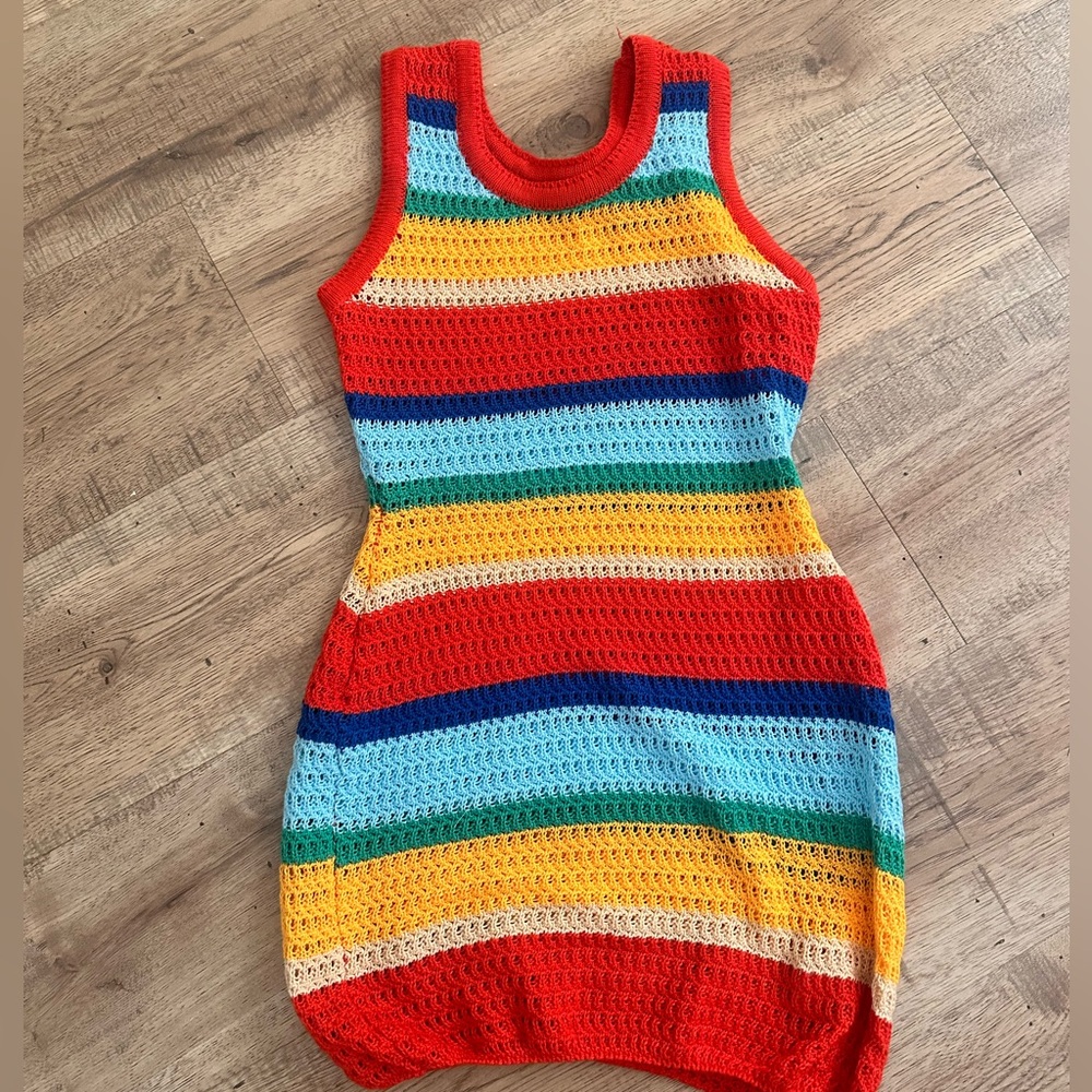 Vacation summer striped dress
